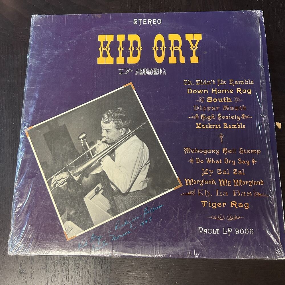 KID ORY: live Vinyl Record 12" LP 33 RPM